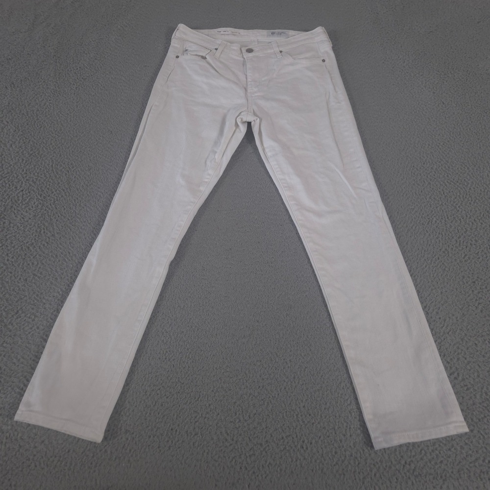 AG Jeans Womens 28R White Prima Ankle Cigarette Leg Stretch Japanese Denim Pants